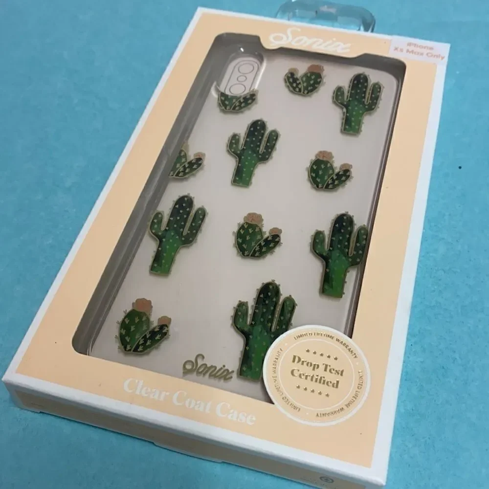 Sonix Apple iPhone XS MAX Clear‎ Coat Prickly Pear Phone Case D6